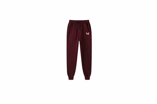 Butterfly Embroidered Joggers