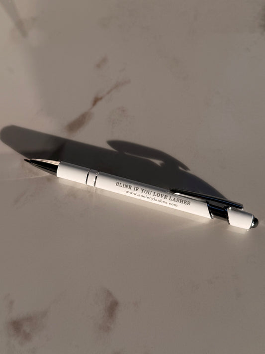 “Blink if you love lashes” pen